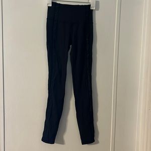 Lululemon black with lace detail